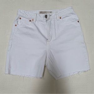 ASOS white denim high waisted shorts size 4
